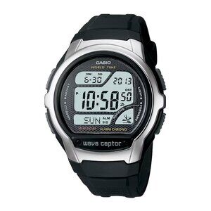 Casio Men's WV58A-1AVCR Waveceptor Black Resin Band Digital Watch